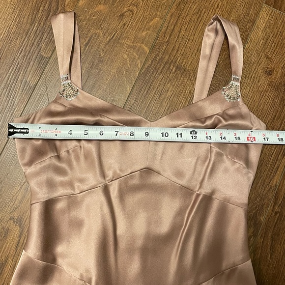 Silk Dress LOFT Short Women’s sz 4 Silk Dress Cocktail Dress Wedding Black Tie - Picture 10 of 15